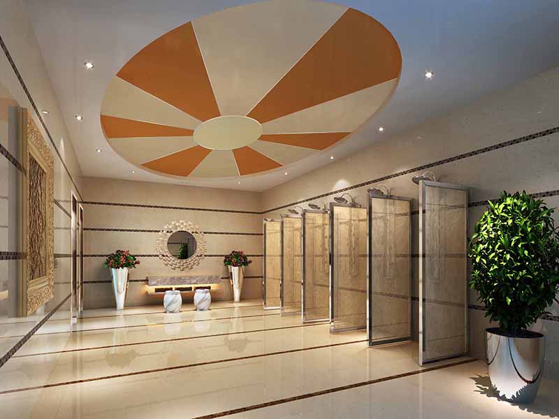 公共卫生间装修效果图：打造舒适、清洁与高效的公共空间